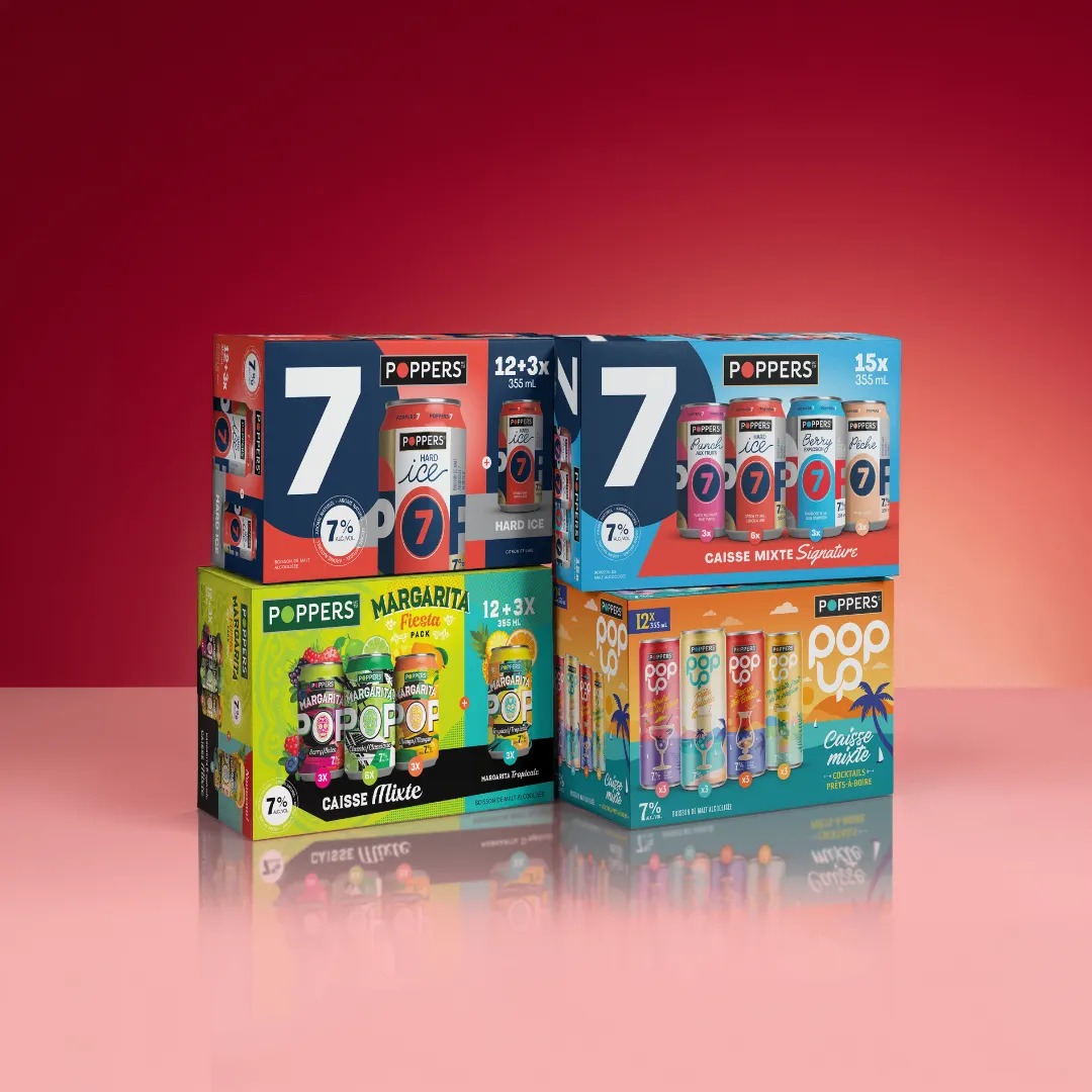 Poppers et Pepito Sangria (12x355ml et 15x355ml)